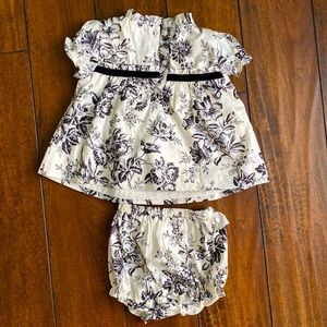 Cute little black & white baby dress